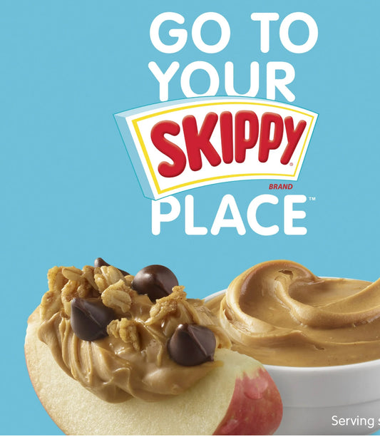 SKIPPY Peanut Butter, Creamy, 7 g protein per serving, Shelf-Stable, 40 oz Plastic Jar