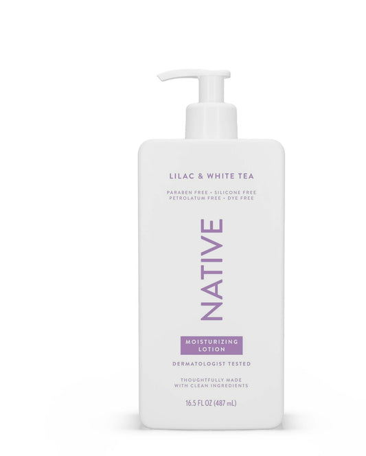 Native Moisturizing Hand & Body Lotion, Lilac & White Tea, Paraben Free, for Women and Men, 16.5 fl oz