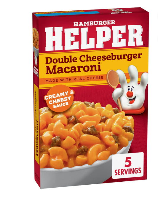 Hamburger Helper Double Cheeseburger Macaroni, 6 oz Box